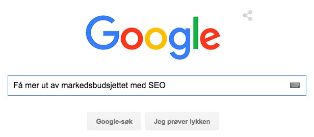 Få mer ut av markedsbudsjettet med SEO